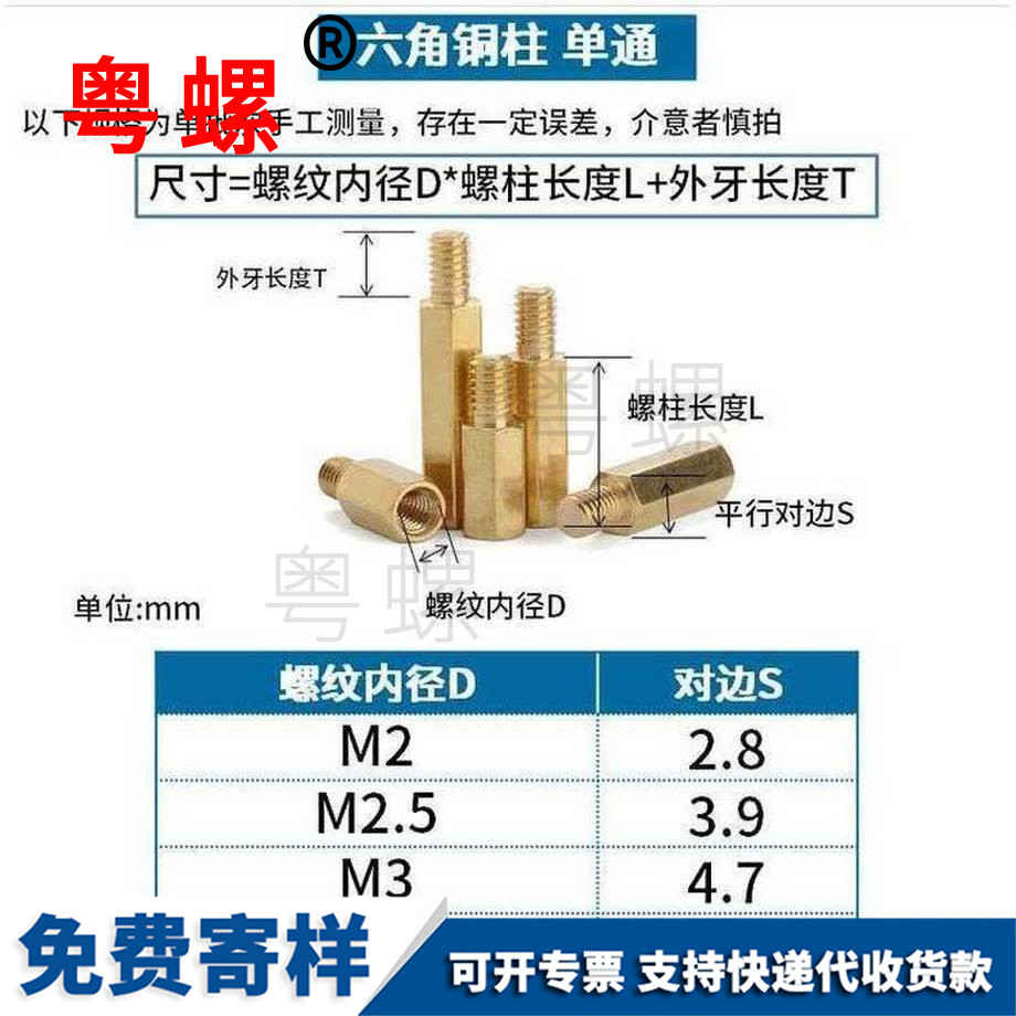 批發(fā)六角牡丹江銅柱螺絲