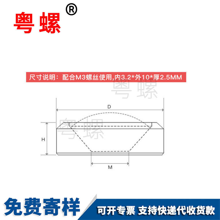 周口尼龍凹孔周口墊片