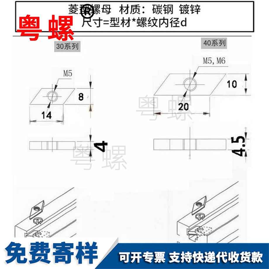 供應(yīng)鍍鋅文昌菱型螺母